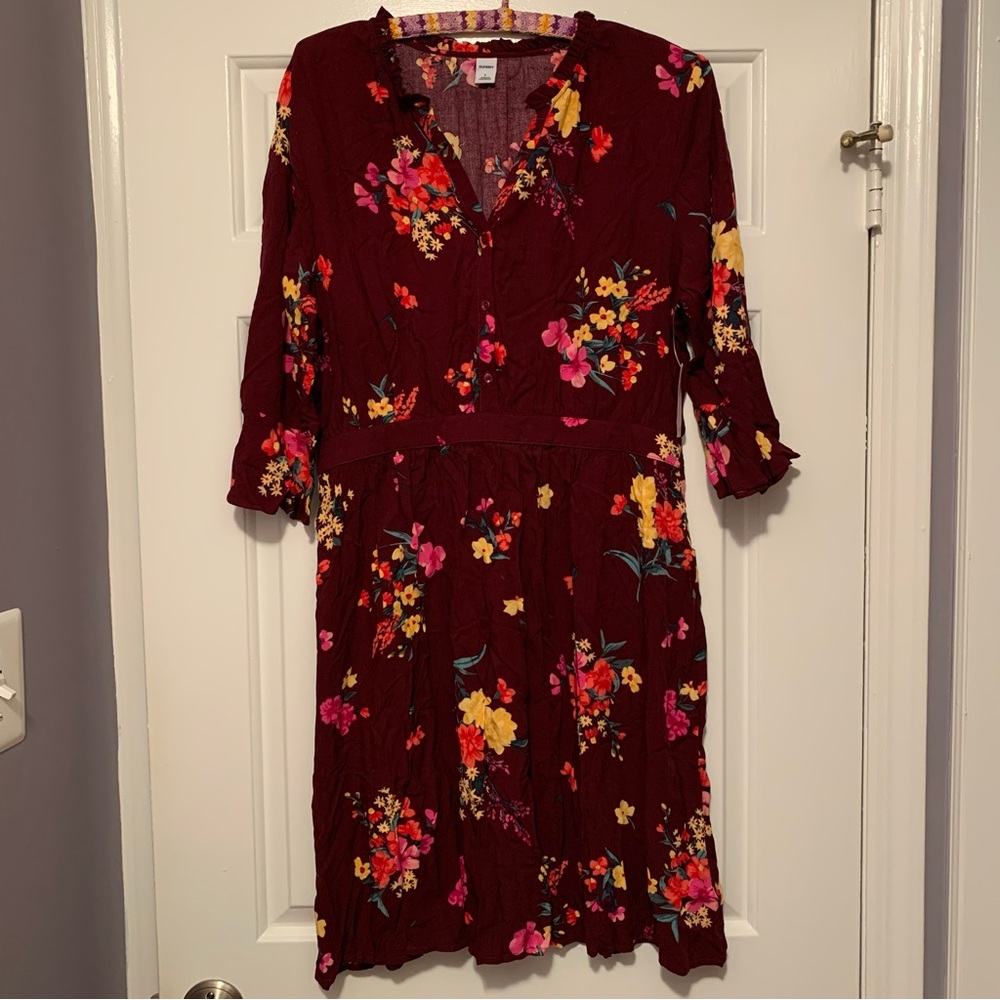 Red Floral Dress
